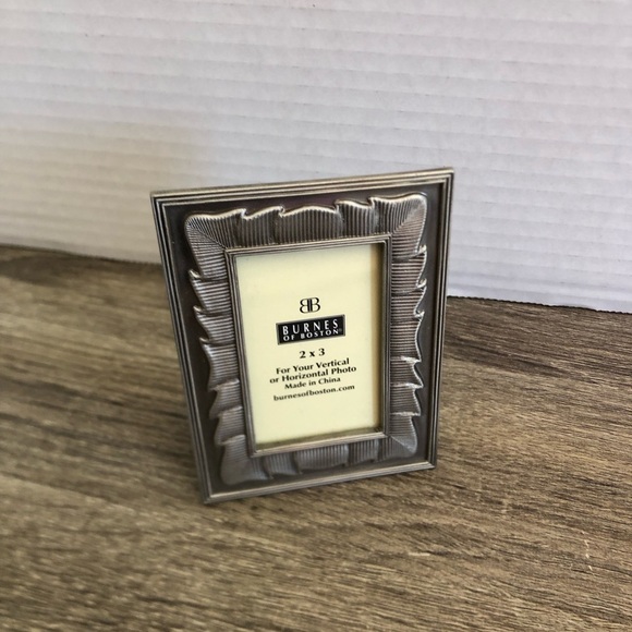 Burnes of Boston Silver Photo Frame 2” x 3” - Picture 1 of 11